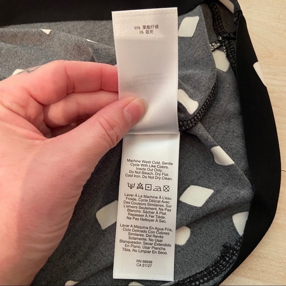 NWT DKNY peplum polka dot top - Picture 8 of 9